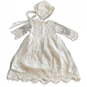 Baptismal Gown with bonnet Church Candles