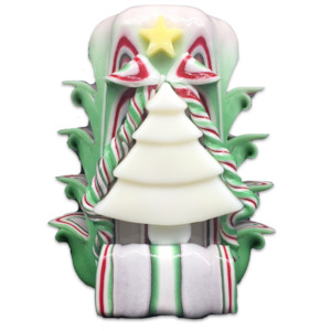 Products: Christmas Tree Scented Carved Candle Church Candles