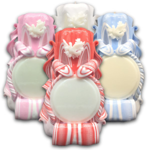 Products: Carved Candles Dove 18cm Church Candles