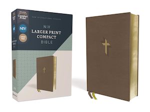 Niv Translation: NIV Larger Print Compact Bible Brown I/L