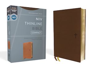 NIV Thinline Bible Compact Brown I/L