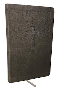 N Kjv: NKJV  Bible Thinline Value Std Print Charcoal Im/Lth