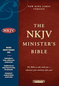 NKJV  Ministers Bible - Black (Genuine Leather)