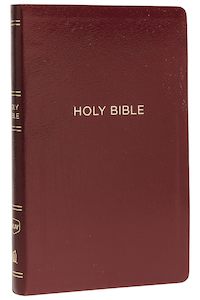 NKJV  Bible Thinline Ref Burgundy (Im/Lth)