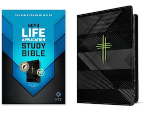 Nlt: NLT Boys Life Application Bible Neon/Black Indexed