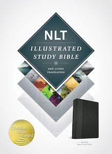 Nlt: NLT  Illustrated Study Bible Deluxe Ed Black/Onyx Im/Lth