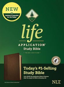 Nlt: NLT Lab Study Bible 3rd Ed Index Brown Im/Lth