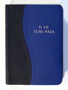 Samoan: Samoan Bible New Compact - Duotone Blue