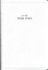 Samoan Bible New Imit/Leather White R055