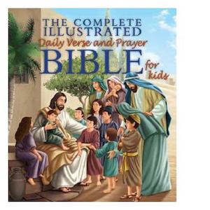 Childrens: Complete Illustrated Daily Verse Prayer Bible For Kids