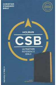 Csb: CSB  Holman Bible Ultra/thin Ref Black Lthtouch
