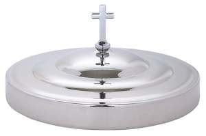 Trays And Plates: Bread Plate Cover - Silvertone