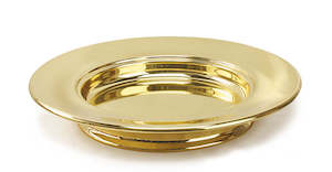 Trays And Plates: Bread Plate Stacking - Goldtone