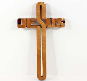 Crosses And Crucifixes: Cross Jesus (Outlined) (20cm-35cm)