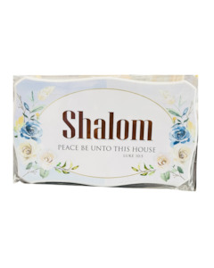 Wooden Plaques: Plaque Wood - Shalom 20X13Cm
