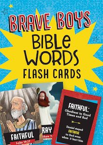 Kids: Bible Words Flash Card Pack - Brave Boys