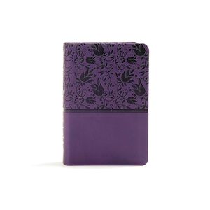 Kjv: KJV Large Print Compact Reference Bible Purple LeatherTouch