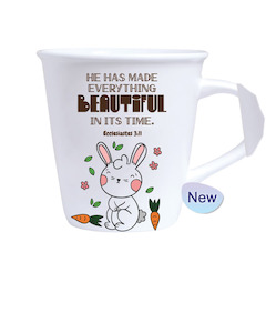 Ceramic Mug White 260ml - He Has Made Everything Beautiful