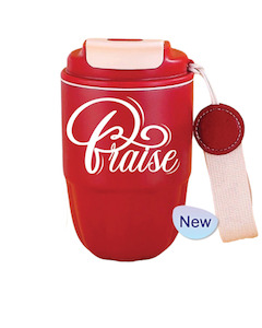 Mugs: Tumbler Mug Red 320ml - Praise