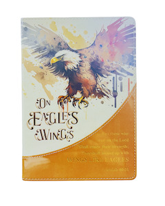 Journal Luxleather Tan/Cream Bird - On Eagles Wings
