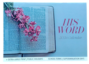 Calendars: 2026 His Word Calendar - Large Print - A4