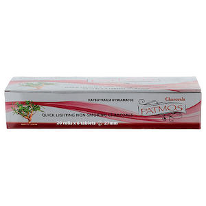 Charcoal: Charcoal Patmos (From Greece) 20 Rolls x 6 Tablets 27mm