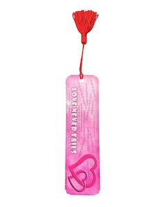 Bookmarks: Love never fails - Bookmarks with Tassel