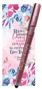 Stationery: Pen Gel Pink - Pray without Ceasing
