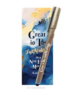 Stationery: Pen Gel Gold - Great is Thy Faithfulness