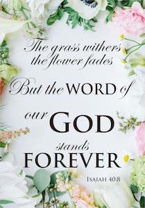 A4 Plaques: Plaque Wooden - Grass Withers (A4)