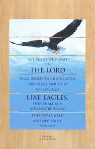 A4 Plaques: Picture Wood - But Those That Wait.. (A4)