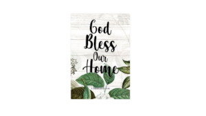 A4 Plaques: Plaque Wooden - God Bless (A4)