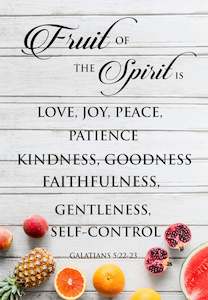 Picture Wood - Fruit Of The Spirit (A4)
