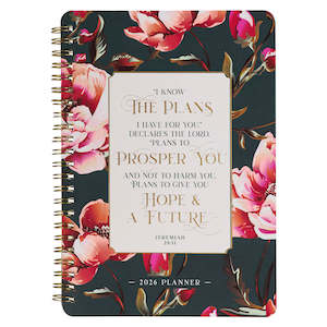 2026- I Know the Plans Spiral Weekly Planner - Jeremiah 29:11