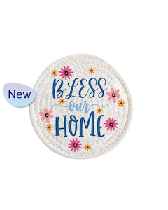New Release: Coasters Cloth (set 4) - Bless our Home