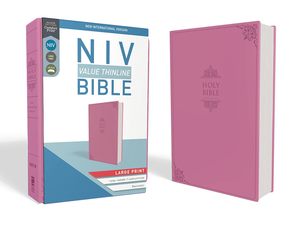 Niv Translation: NIV Value Thinline Bible Large Print Pink I/L