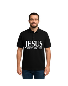 T Shirts Polos: Jesus Saved My Life Polo T/Shirts