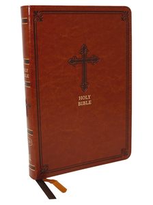 KJV Thinline Bible Red Letter Edition [Large Print, Brown]