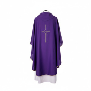 Albs And Gowns: Chasuble Purple Polyester - Italian