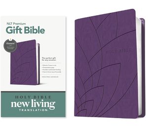 Nlt: Premium Gift Bible NLT, Filament Enabled (LeatherLike, Purple Petals, Red Letter