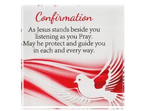 Glass Plaques: Confirmation - Glass block