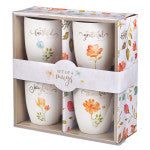 Mug Set Grateful Floral - 4/Set