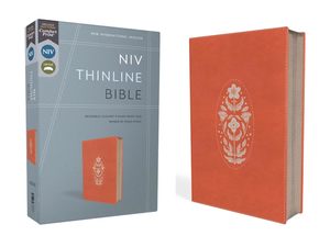NIV Thinline Bible Zippered Coral I/L