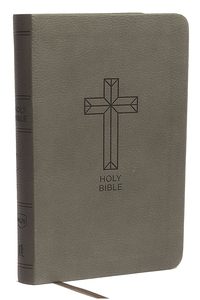 NKJV  Bible Compact Value Thinline Charcoal Im/Lth