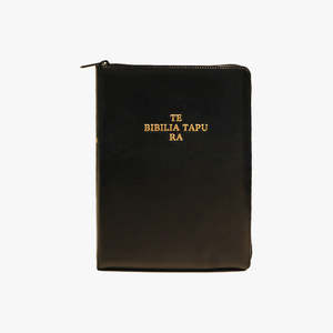 Cook Island Maori Bible Reformatted Black Imitation Leather Zipped (2025)