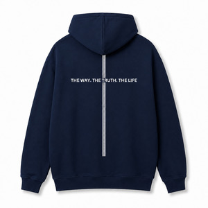 The Way, The Truth, The Life Hoodie – Navy