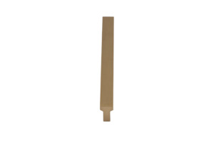 Cabinet Pull Solid Brass Brushed Finish 96mm Extruded Bar - Xena
