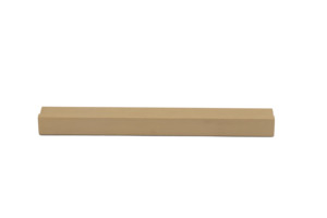 Cabinet Pull Solid Brass Brushed Finish 256mm Extruded Bar - Xena