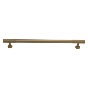 Thorndon 224mm Solid Brass Grooved Pull Handle - Brushed Brass Finish