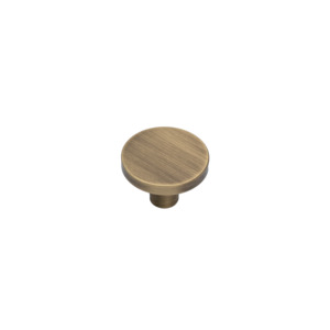 Knobs: Eaton 29mm Solid Brass Knob - Aged Brushed Brass Finish